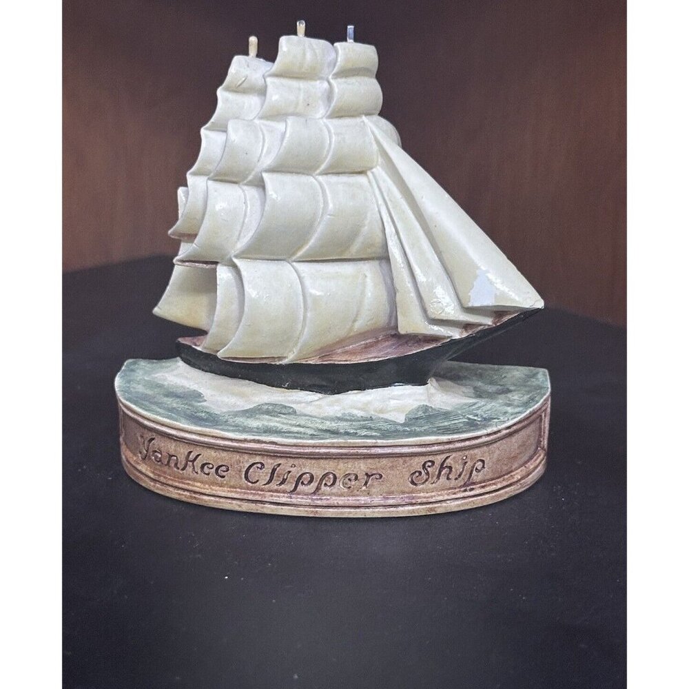 Sebastian Miniature Signed Yankee Clipper Ship P W Baston Copr 1954‎